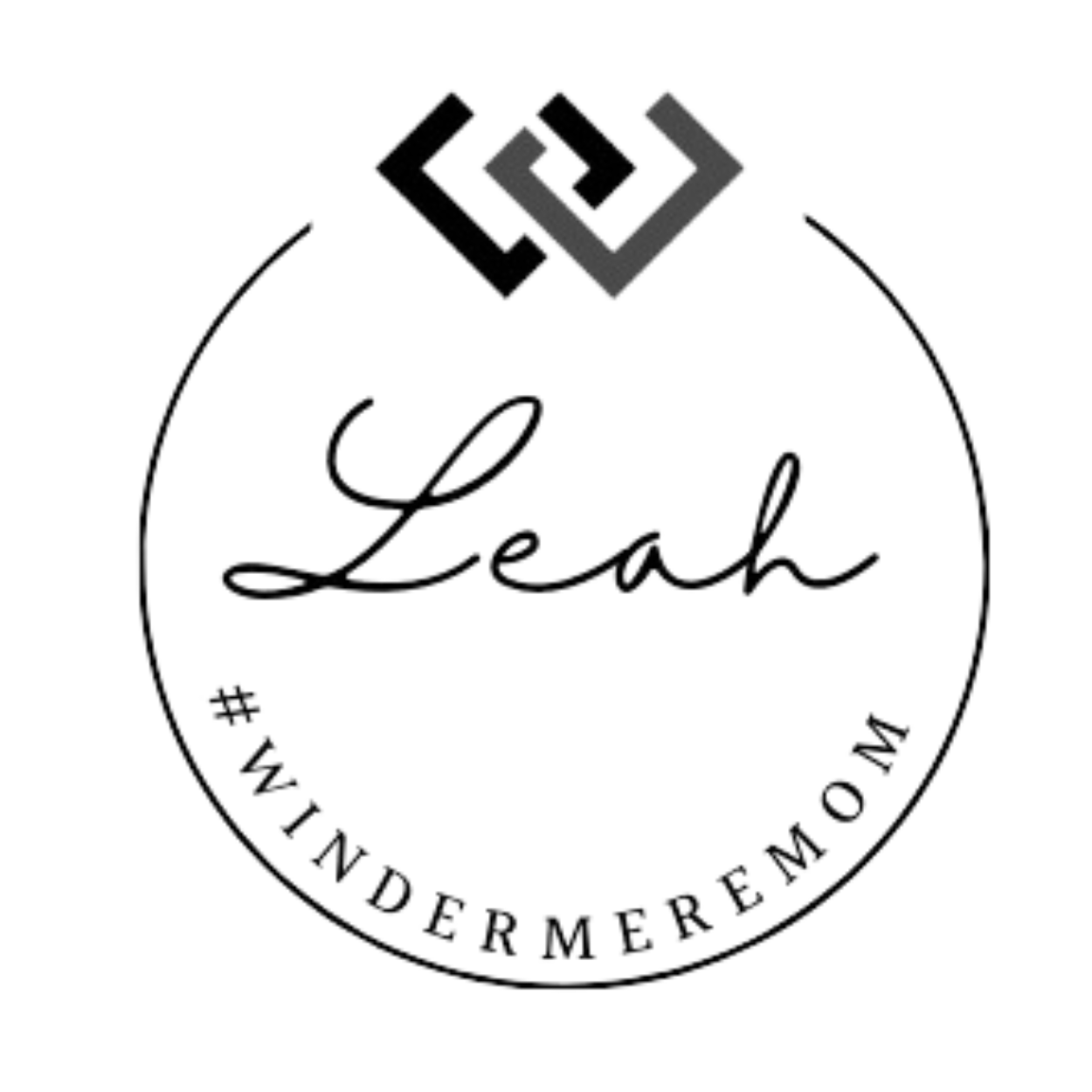 Leah Davidson Logo - Black & White